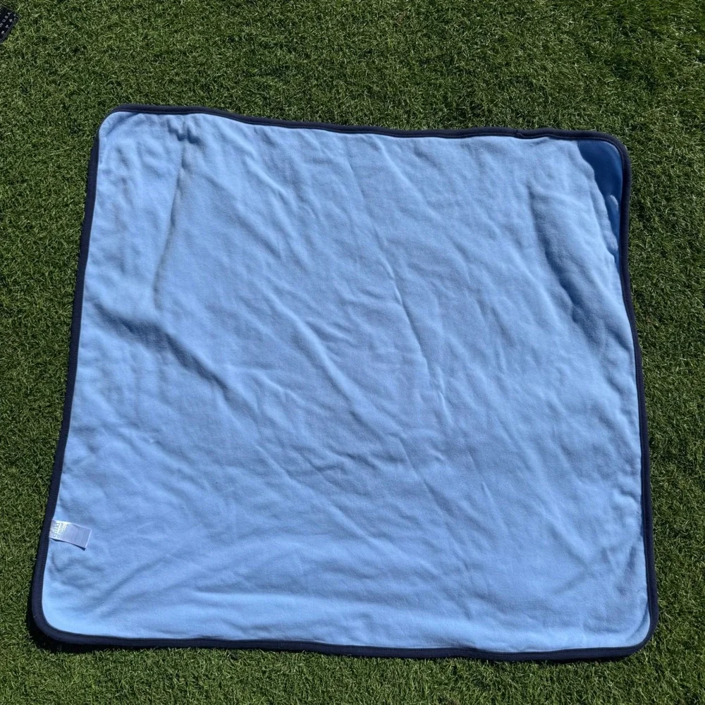 Vtg Child of Mine by Carters Little Champ Sports Baby Blanket Cotton‎ Bear 28x26